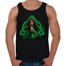 PRINTFASHION boszorkány - Férfi atléta - Fekete