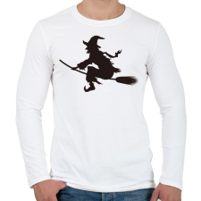 PRINTFASHION Boszorkány - Férfi hosszú ujjú póló - Fehér férfi póló