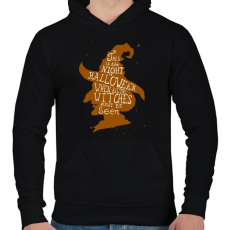 PRINTFASHION Boszorkány - Férfi kapucnis pulóver - Fekete