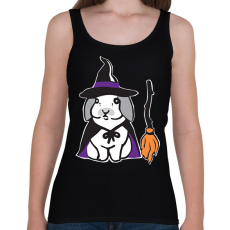 PRINTFASHION boszorkány nyuszi - Női atléta - Fekete