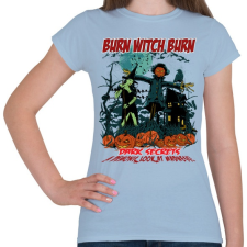 PRINTFASHION Boszorkányégetés - Női póló - Világoskék női póló