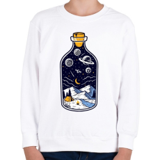 PRINTFASHION Bottle of the night - Gyerek pulóver - Fehér
