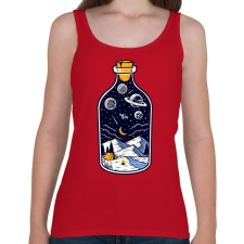 PRINTFASHION Bottle of the night - Női atléta - Cseresznyepiros női trikó