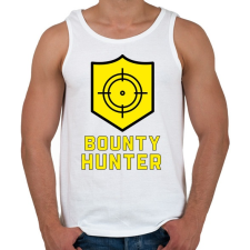 PRINTFASHION Bounty Hunter - Férfi atléta - Fehér atléta, trikó