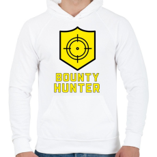PRINTFASHION Bounty Hunter - Férfi kapucnis pulóver - Fehér