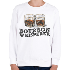 PRINTFASHION Bourbon Whisperer - Gyerek pulóver - Fehér