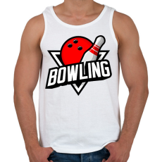 PRINTFASHION Bowling  - Férfi atléta - Fehér
