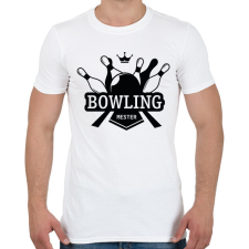 PRINTFASHION Bowling mester - Férfi póló - Fehér férfi póló