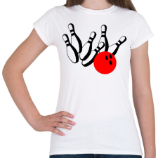 PRINTFASHION Bowling - Női póló - Fehér női póló