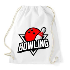 PRINTFASHION Bowling  - Sportzsák, Tornazsák - Fehér tornazsák