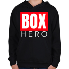 PRINTFASHION BOX HERO - Gyerek kapucnis pulóver - Fekete gyerek pulóver, kardigán