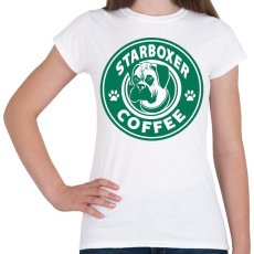 PRINTFASHION Boxer coffe - Női póló - Fehér