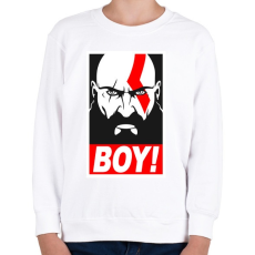 PRINTFASHION Boy - Gyerek pulóver - Fehér