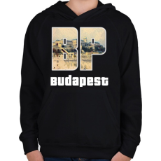 PRINTFASHION bp budapest - Gyerek kapucnis pulóver - Fekete