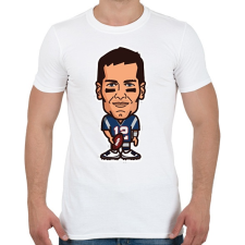 PRINTFASHION Brady - Férfi póló - Fehér férfi póló