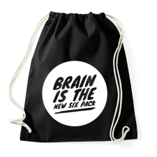 PRINTFASHION Brain is the new - Sportzsák, Tornazsák - Fekete tornazsák
