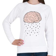 PRINTFASHION Brainstorming - Női pulóver - Fehér