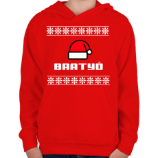 PRINTFASHION BRATYÓ - Gyerek kapucnis pulóver - Piros