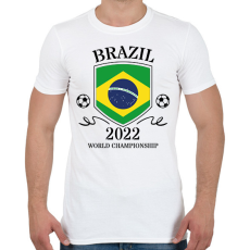 PRINTFASHION Brazil 2022 - Férfi póló - Fehér
