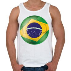 PRINTFASHION Brazil labda - Férfi atléta - Fehér