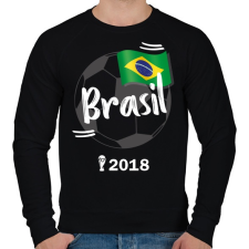 PRINTFASHION Brazília - Férfi pulóver - Fekete férfi pulóver, kardigán