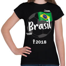 PRINTFASHION Brazília - Női póló - Fekete női póló