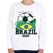 PRINTFASHION Brazilok 2022 - Gyerek pulóver - Fehér gyerek pulóver, kardigán