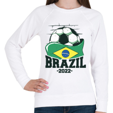 PRINTFASHION Brazilok 2022 - Női pulóver - Fehér