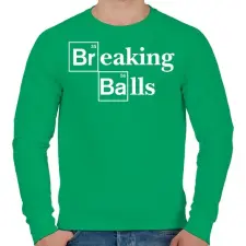 PRINTFASHION BrBalls - Férfi pulóver - Zöld férfi pulóver, kardigán