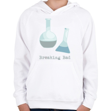 PRINTFASHION Breaking bad - Gyerek kapucnis pulóver - Fehér gyerek pulóver, kardigán