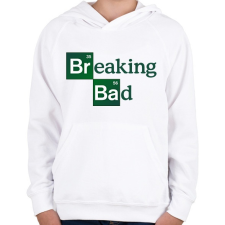 PRINTFASHION Breaking Bad Logo - Gyerek kapucnis pulóver - Fehér gyerek pulóver, kardigán