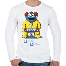 PRINTFASHION Breaking cookies - Férfi hosszú ujjú póló - Fehér