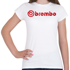 PRINTFASHION Brembo logo - Női póló - Fehér női póló