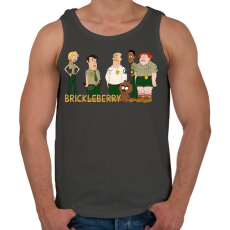 PRINTFASHION Brickleberry - Férfi atléta - Sötétszürke