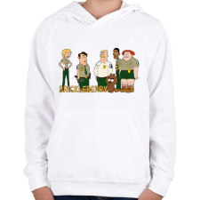 PRINTFASHION Brickleberry - Gyerek kapucnis pulóver - Fehér gyerek pulóver, kardigán