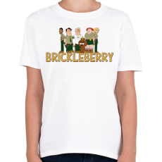 PRINTFASHION Brickleberry - Gyerek póló - Fehér