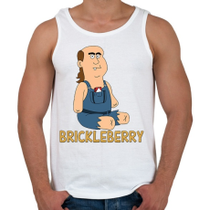 PRINTFASHION Brickleberry: Jim - Férfi atléta - Fehér