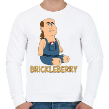 PRINTFASHION Brickleberry: Jim - Férfi pulóver - Fehér férfi pulóver, kardigán