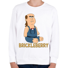 PRINTFASHION Brickleberry: Jim - Gyerek pulóver - Fehér