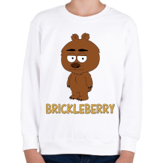 PRINTFASHION Brickleberry: Malloy - Gyerek pulóver - Fehér
