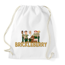 PRINTFASHION Brickleberry - Sportzsák, Tornazsák - Fehér tornazsák