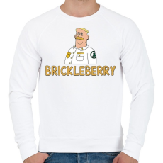 PRINTFASHION Brickleberry: Woody - Férfi pulóver - Fehér