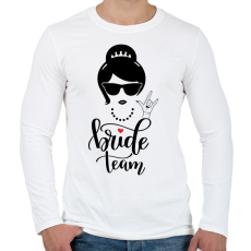 PRINTFASHION Bride Team 1 - Férfi hosszú ujjú póló - Fehér