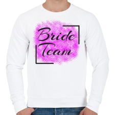 PRINTFASHION bride team - Férfi pulóver - Fehér férfi pulóver, kardigán