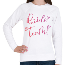 PRINTFASHION Bride Team - Lánybúcsú alakulat - Női pulóver - Fehér női pulóver, kardigán