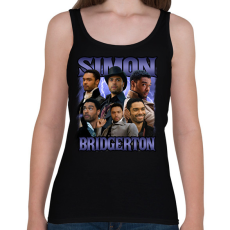 PRINTFASHION Bridgerton Simon - Női atléta - Fekete