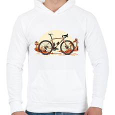 PRINTFASHION Bringa - Férfi kapucnis pulóver - Fehér