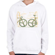 PRINTFASHION Bringa portál - Gyerek kapucnis pulóver - Fehér gyerek pulóver, kardigán