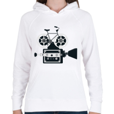 PRINTFASHION Bringás filmes - Női kapucnis pulóver - Fehér női pulóver, kardigán