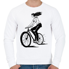 PRINTFASHION Bringás lány - Férfi pulóver - Fehér